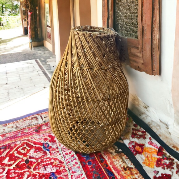 NWT Joglo Living Maluku Rattan Pendant Light Shade - Picture 2 of 9